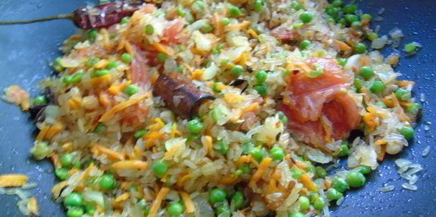 индийский овощной пряный плов