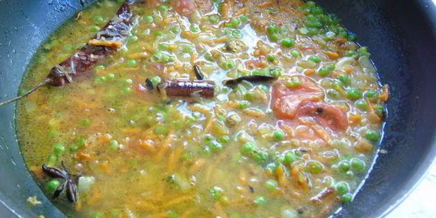 индийский овощной пряный плов