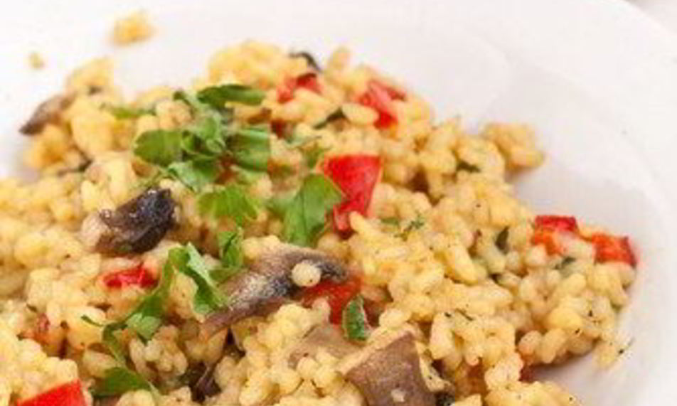 Рецепт куриный плов с грибами и базиликом