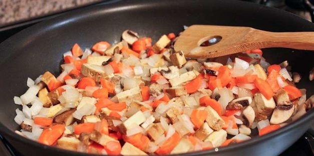 овощная паэлья с грибами