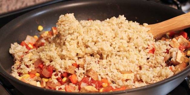 овощная паэлья с грибами