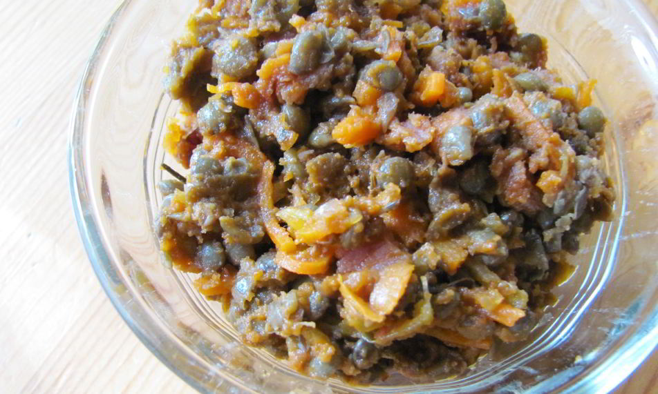 Рецепт овощной плов из чечевицы