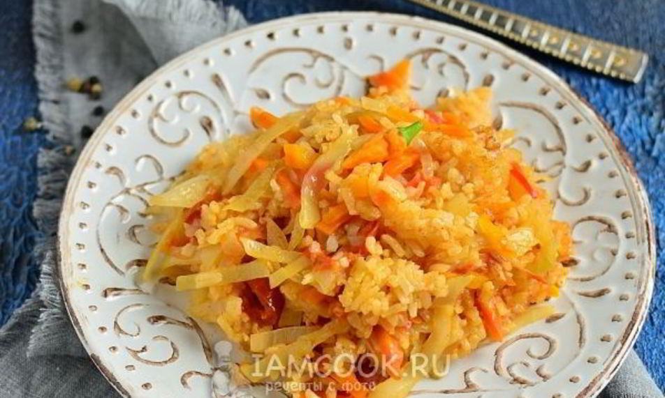 Рецепт овощной плов в мультиварке