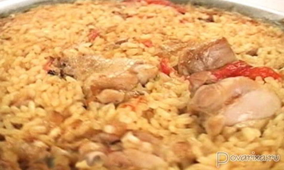 Рецепт паэлья с говядиной и курицей
