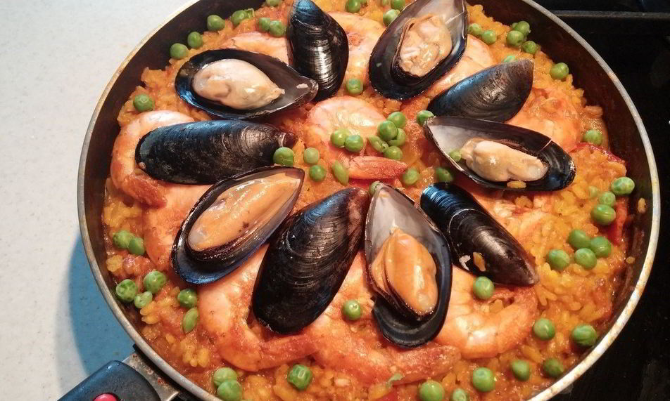 Рецепт паэлья с морепродуктами по-русски