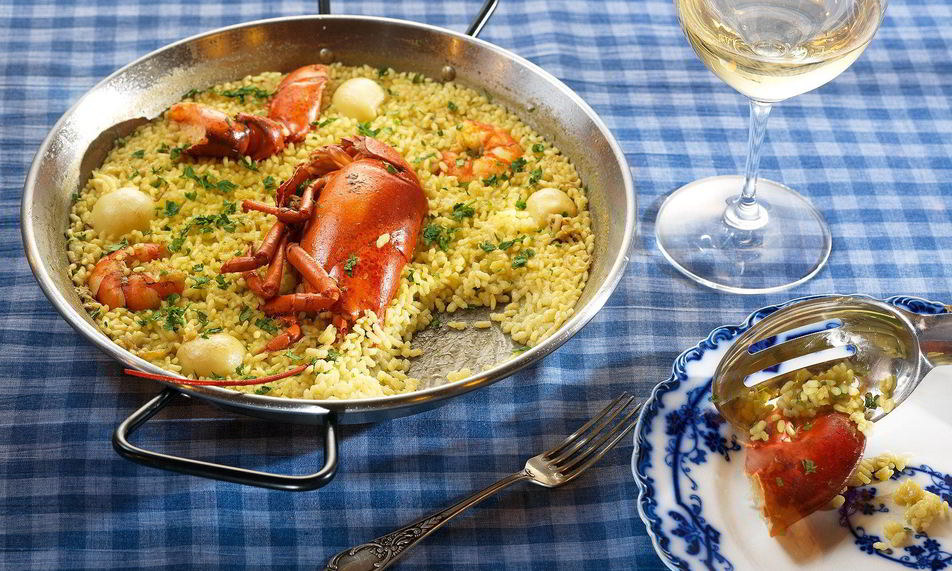 Рецепт паэлья с омаром