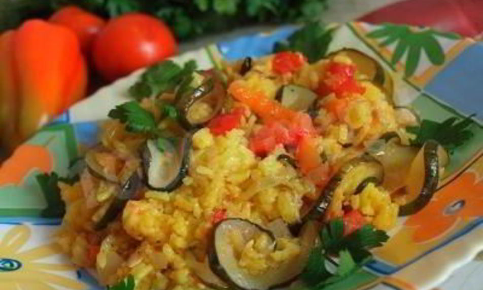 Рецепт паэлья с овощами