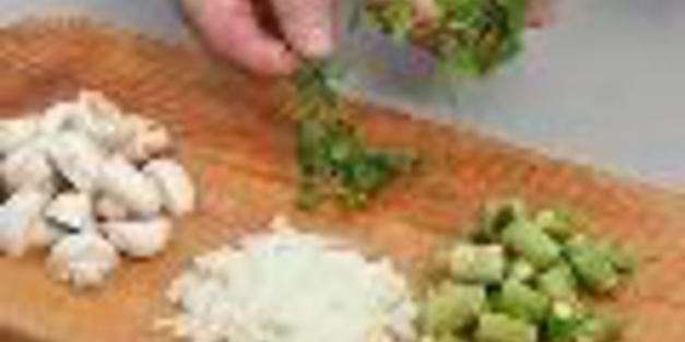 пилав из коричневого риса, спаржи и грибов в мультиварке