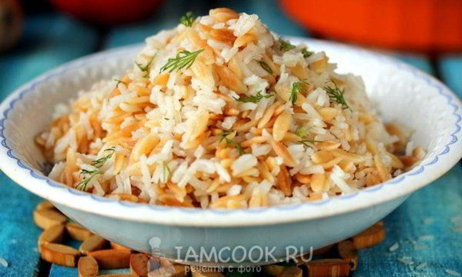Рецепт пилав из пасты орзо и риса