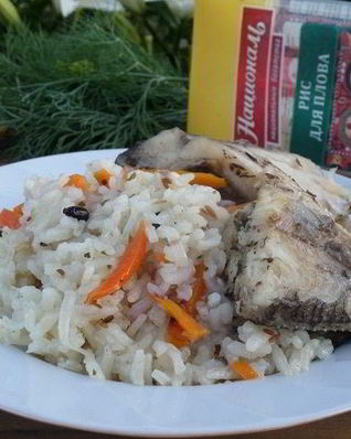 Плов Дачный с карпом