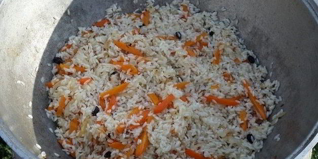 плов дачный с карпом