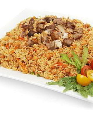 Плов из баранины с фасолью