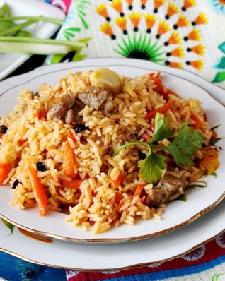 Плов из баранины в казане