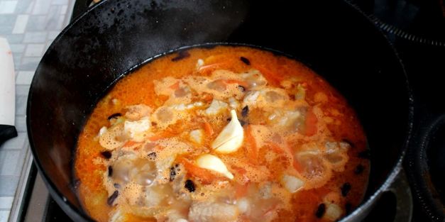 плов из баранины в казане