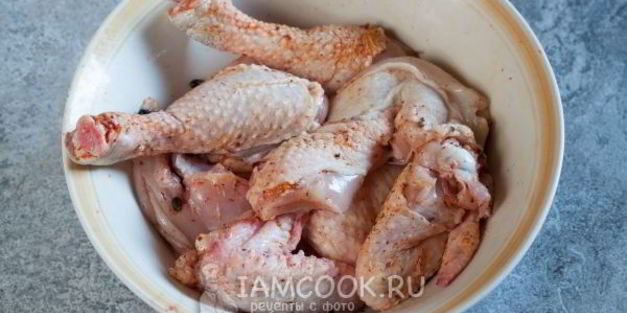 плов из бурого риса с курицей