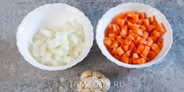 плов из бурого риса с курицей