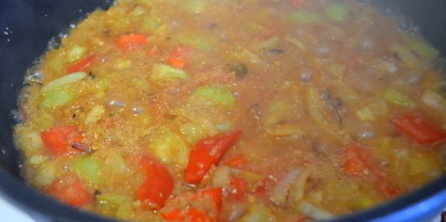 плов из кус-куса и куриного филе в восточном стиле