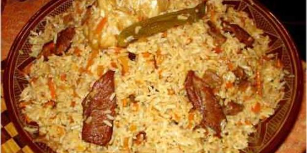 плов по фергански с бараниной