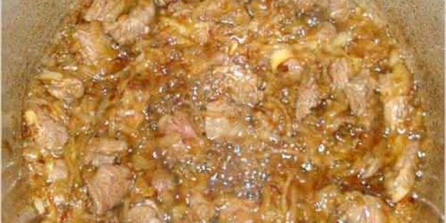 плов по фергански с бараниной