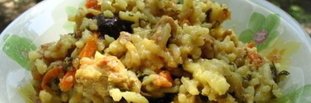 Плов с черносливом и курицей