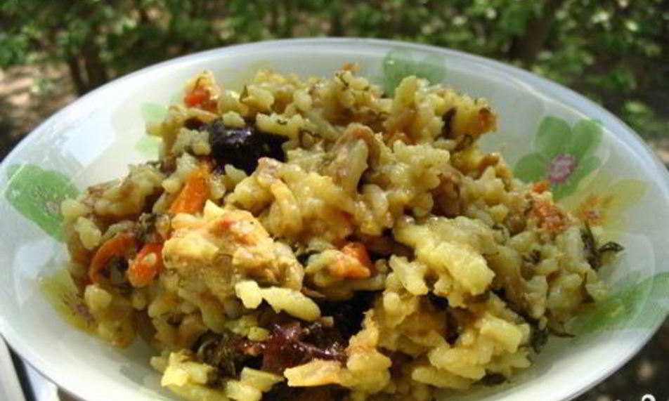 Рецепт плов с черносливом и курицей