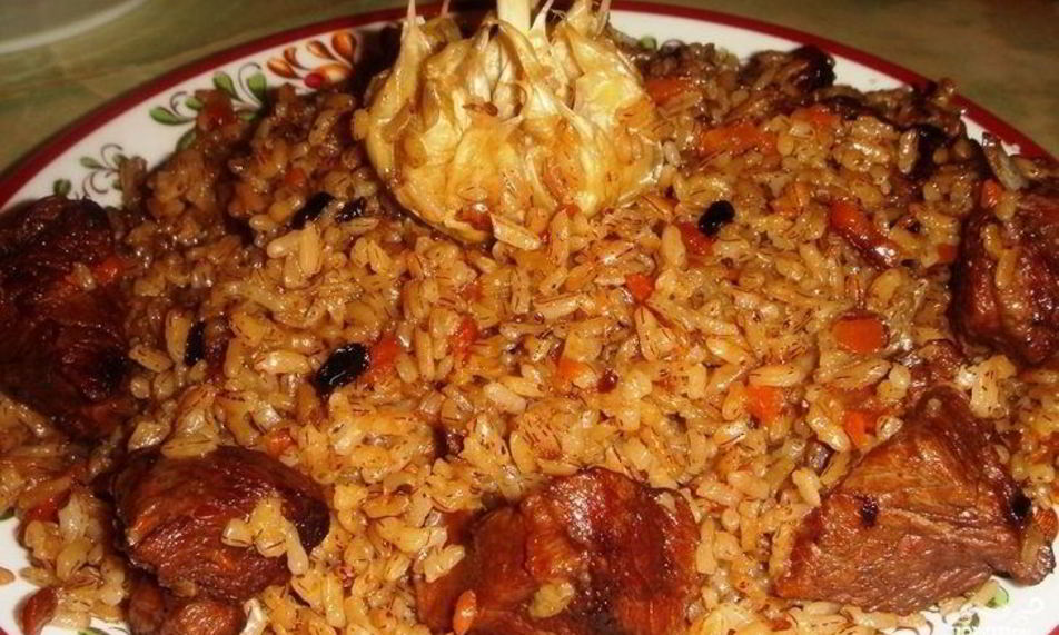 Рецепт плов с чесноком