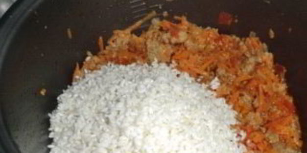 плов с фаршем в мультиварке