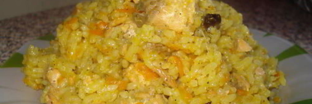 Плов с горбушей