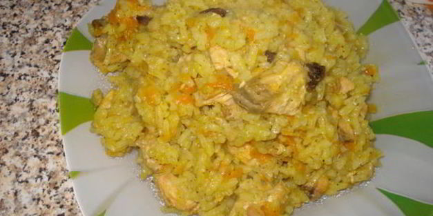 плов с горбушей