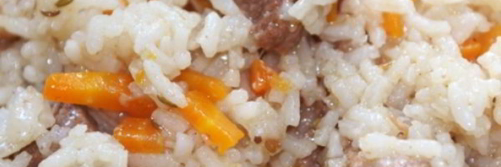 Плов с говядиной в казане