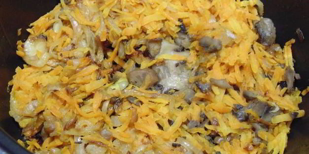 плов с грибами и курицей в мультиварке