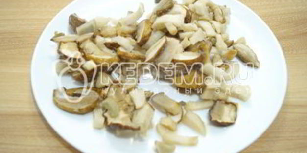 плов с грибами