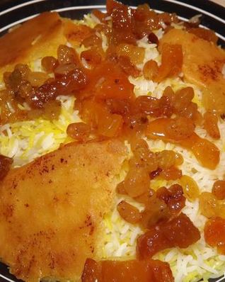 Плов с курагой и изюмом