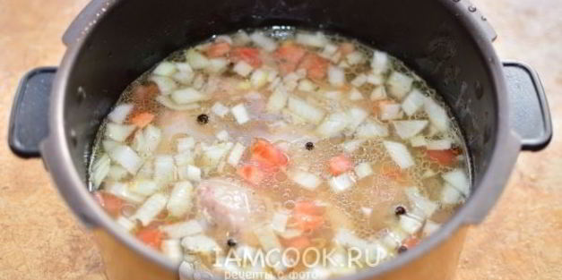плов с куриными ножками в мультиварке