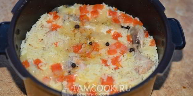 плов с куриными ножками в мультиварке