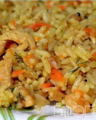 Плов с курицей в мультиварке