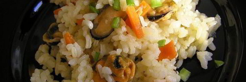 Плов с мидиями и шалфеем