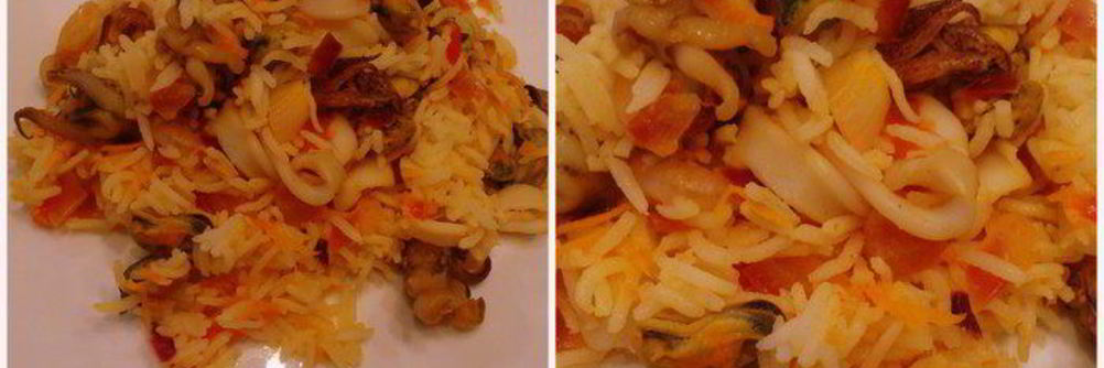 Плов с морепродуктами