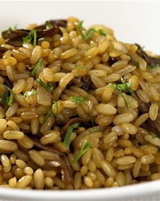 Плов с опятами