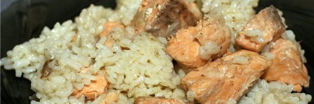 Плов с рыбой в мультиварке