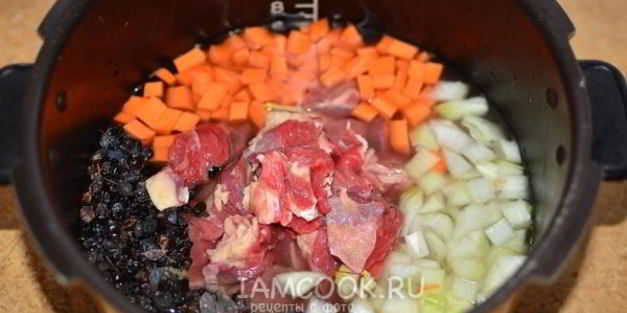 плов с телятиной в мультиварке