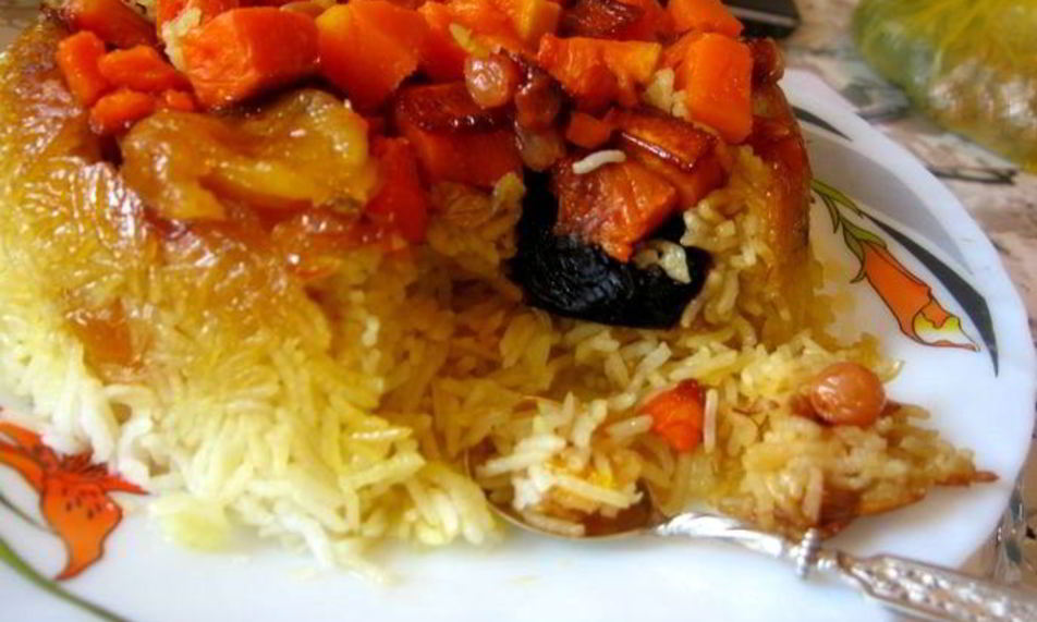 Рецепт плов с тыквой и сухофруктами