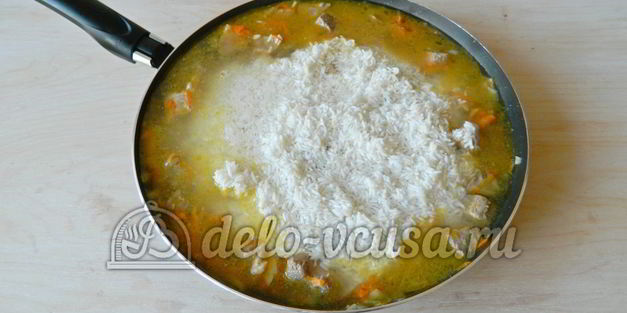 плов со свининой на сковороде