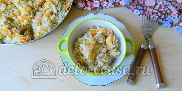 плов со свининой на сковороде