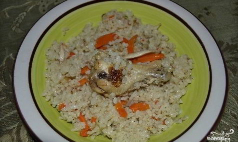 Рецепт плов в мультиварке с крылышками