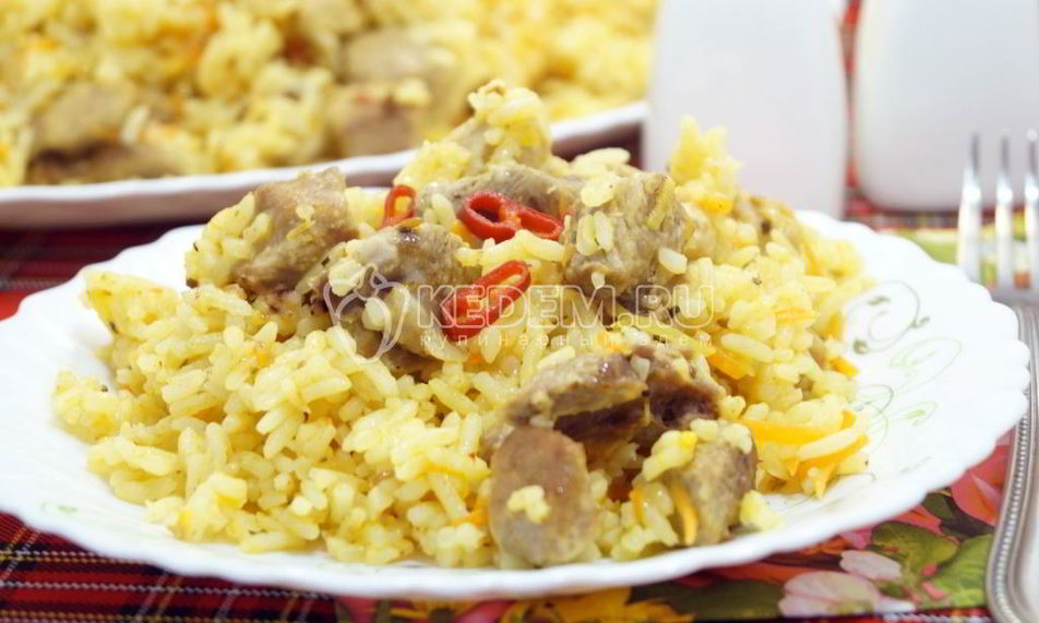 Рецепт плов в мультиварке со свининой