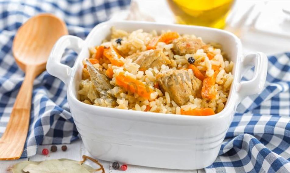 Рецепт плов в утятнице с курицей