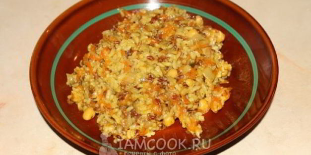 плов вегетарианский с нутом