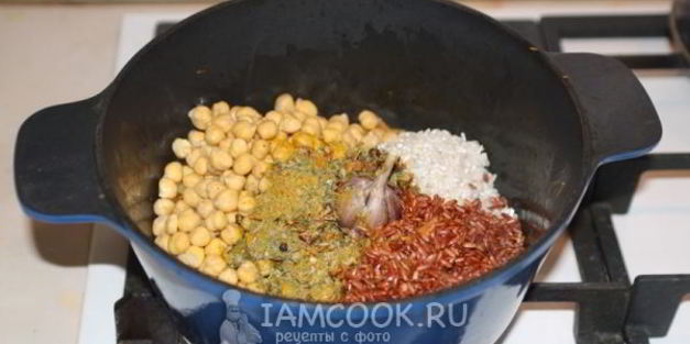 плов вегетарианский с нутом