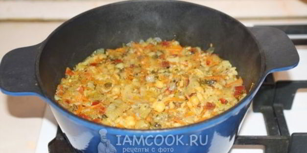 плов вегетарианский с нутом